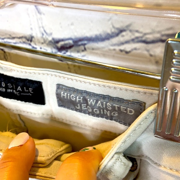 Aeropostale Stone Colored High Waisted Jeggings - Picture 7 of 9